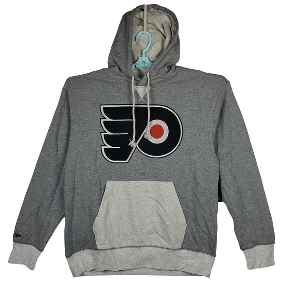 Philadelphia Flyers Mitchell & Ness NHL Large Hoodie Cut & Sew Embroidery NWT